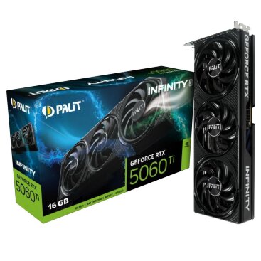 Palit NVIDIA GeForce RTX 5060 Ti INFINITY 3 16GB GDDR7 128bit 3xDP HDMI 3FAN (NE7506T019T1-GB2061S)