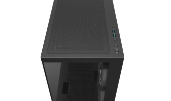 Deepcool CG380 3F, mATX, Aquarium, 3x120mm ARGB, Black