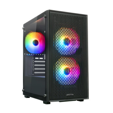XASTRA A307M 3FRGB, mATX, 3x120mm FRGB, Black, A307M-3FC12F