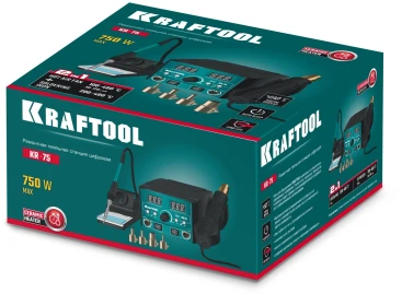 Паяльная станция Kraftool KR-75 электрич. 750Вт макс.t=480 (55340)