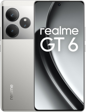realme GT 6 12/256 ГБ зеркальный серебряный