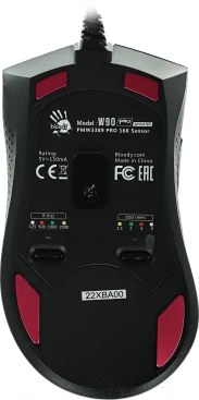 A4Tech Bloody W90 Pro, проводная, 16000dpi, черный