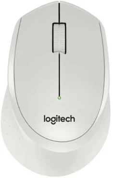 Logitech M330 Silent Plus, беспроводная, 1000dpi, белый