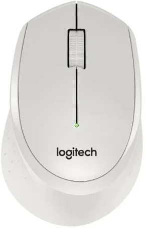 Logitech M330 Silent Plus, беспроводная, 1000dpi, белый