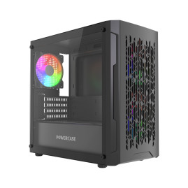 Powercase Mistral Micro D3B ARGB V2, mATX, 3x120mm ARGB, Black, CMMDB-A3-V2