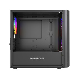 Powercase Mistral Micro D3B ARGB V2, mATX, 3x120mm ARGB, Black, CMMDB-A3-V2