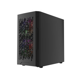Powercase Mistral Micro D3B ARGB V2, mATX, 3x120mm ARGB, Black, CMMDB-A3-V2
