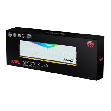 ADATA XPG SPECTRIX D50 RGB White 16GB DDR4 3200 AX4U320016G16A-SW50