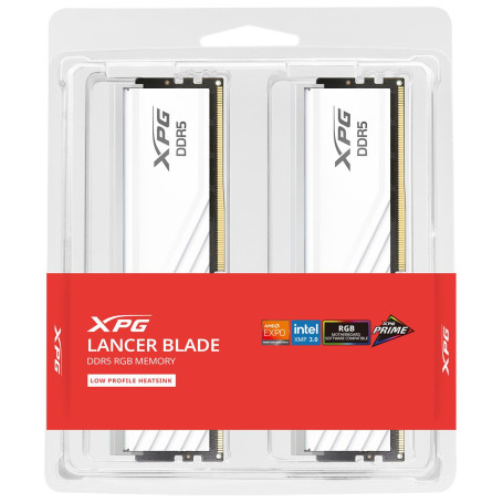 ADATA XPG Lancer Blade RGB 32GB (2x16GB) DDR5 6400 White AX5U6400C3216G-DTLABRWH
