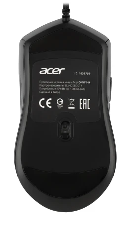Acer OMW144, проводная, 7200dpi, черный