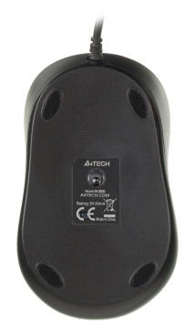 A4Tech V-Track Padless N-360, проводная, 1200dpi, красный/черный