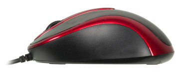 A4Tech V-Track Padless N-360, проводная, 1200dpi, красный/черный
