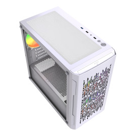 Powercase Mistral Micro D3W ARGB V2, mATX, 3x120mm ARGB, White, CMMDW-A3-V2