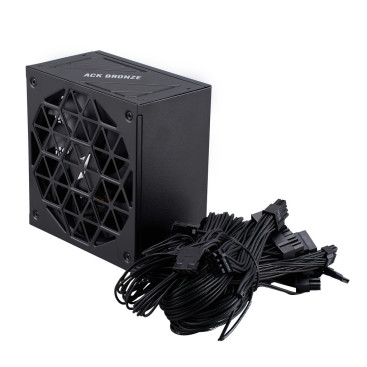 1STPLAYER ACK BRONZE 650W, ATX 3.1, 80 PLUS Bronze, PCIe 5.1, Black, HA-650AA2