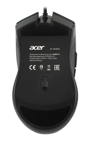 Acer OMW131, проводная, 6400dpi, черный