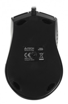 A4Tech V-Track Padless N-500F, проводная, 1200dpi, черный