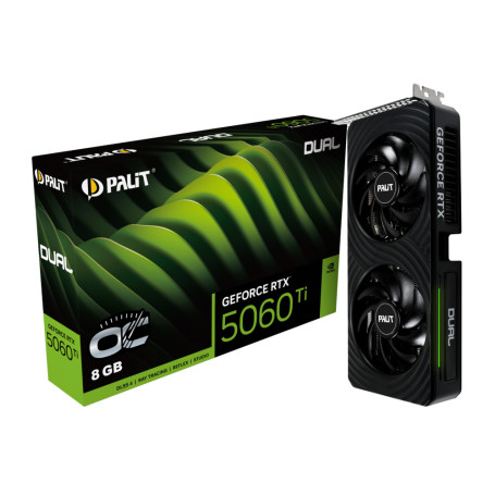 Palit NVIDIA GeForce RTX 5060 Ti DUAL OC 8GB (NE7506TT19P1-GB2062D)