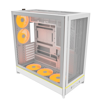 Montech HS01 PRO, ATX, 5x120mm ARGB, White, HS01 PRO (W)