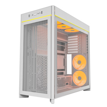Montech HS01 PRO, ATX, 5x120mm ARGB, White, HS01 PRO (W)