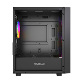 Powercase Mistral Micro EM16, mATX, 4x120mm FRGB, Black, CMMEM16B-L4
