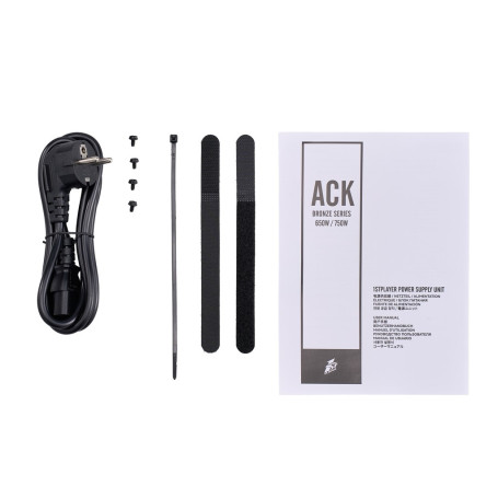 1STPLAYER ACK BRONZE 750W, ATX 3.1, 80 PLUS Bronze, PCIe 5.1, Black, HA-750AA2