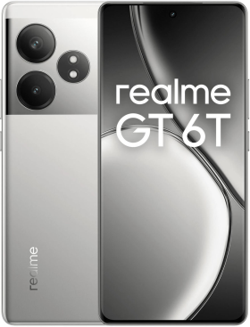 realme GT 6T 12/256 ГБ зеркальный серебряный