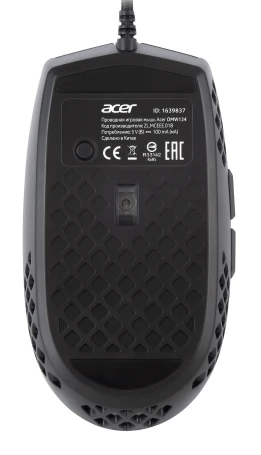 Acer OMW134, проводная, 6400dpi, черный