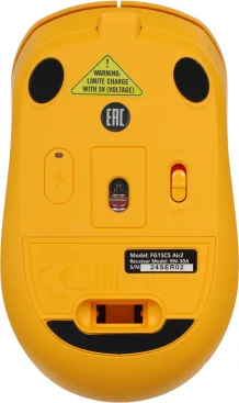 A4Tech Fstyler FG15CS Air2, беспроводная, 1200dpi, желтый