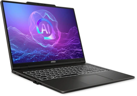 Ноутбук MSI Venture A16 AI+ A3HMG-027XRU Ryzen AI 5 340 16Gb SSD512Gb AMD Radeon 840M 16" OLED 2K (2048x1280) без ОС grey WiFi BT Cam (9S7-261K21-027)