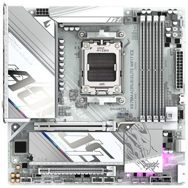 Gigabyte X870M AORUS ELITE WIFI7 ICE socket AM5