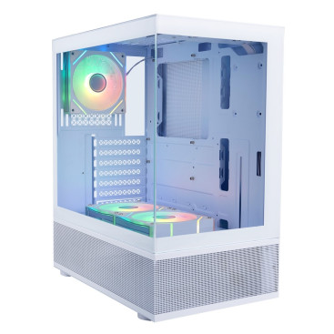 1STPLAYER MIKU Mi7-A ARGB, ATX, 3x120mm ARGB, White, Mi7-A-WH-2FC7R-W-1FC7-W