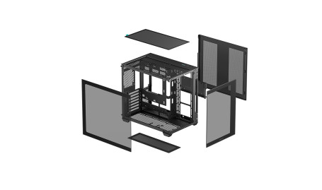 Deepcool CG530, ATX, Aquarium, Black