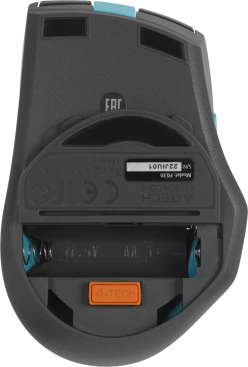 A4Tech Fstyler FG30, беспроводная, 2000dpi, серый/синий