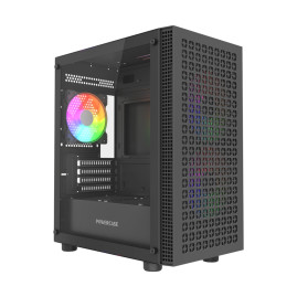 Powercase Mistral Micro EM18, mATX, 3x120mm ARGB, Black, CMMEM18B-A3