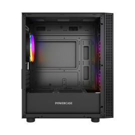 Powercase Mistral Micro EM18, mATX, 3x120mm ARGB, Black, CMMEM18B-A3