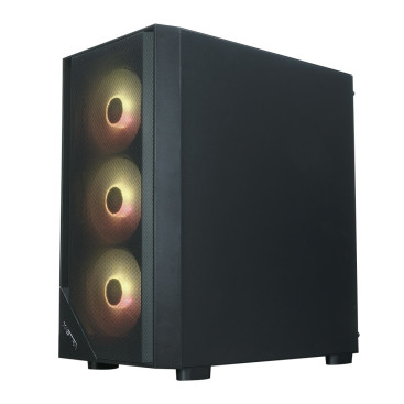 XASTRA A401M 4ARGB-V2, mATX, 4x120mm ARGB, Black, A401M-V2-4FC12A