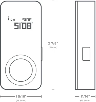 Лазерный дальномер Hoto Smart Laser Measure 2кл.лаз. 630нм цв.луч. красный (HTE0002EU)