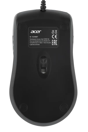 Acer OMW136, проводная, 1200dpi, черный