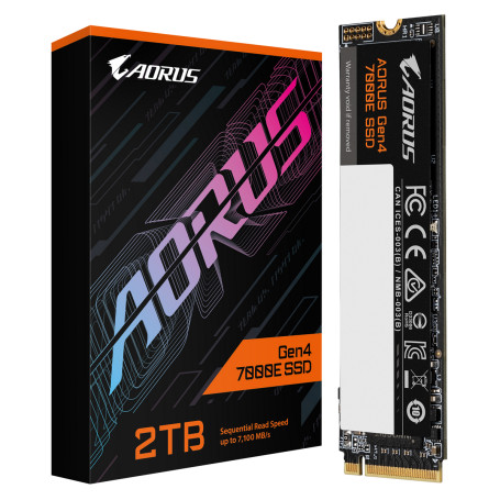 Gigabyte AORUS Gen4 7000E 2TB M.2 2280 PCIe Gen4x4 7100/6100 AG470E2TB