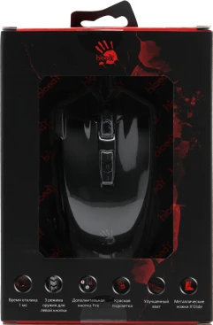 A4Tech Bloody V9M, проводная, 6200dpi, черный