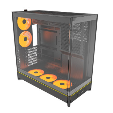 Montech HS02 PRO, ATX, 5x120mm ARGB, Black, HS02 PRO (B)