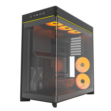 Montech HS02 PRO, ATX, 5x120mm ARGB, Black, HS02 PRO (B)