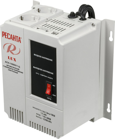Стабилизатор напряжения Ресанта АСН-1500Н/1-Ц 1.5кВА однофазный серый (63/6/20)