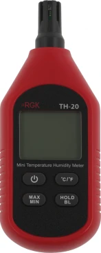 Термогигрометр RGK TH-20 портативный красный/черный (776486)