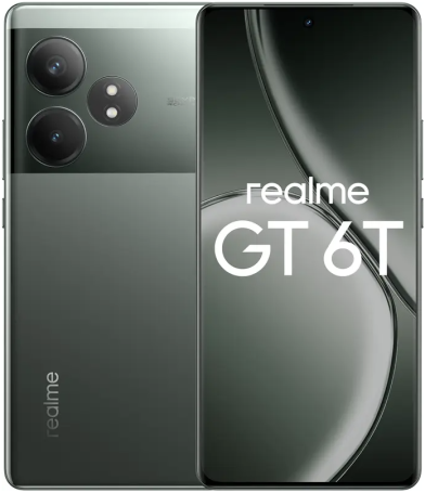 realme GT 6T 8/256 ГБ зеленый туман