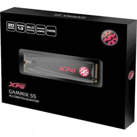 ADATA XPG GAMMIX S5 256GB M.2 2280 PCIe Gen3x4 2100/1200 AGAMMIXS5-256GT-C