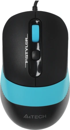A4Tech Fstyler FM10, проводная, 1600dpi, черный/синий