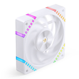 Вентилятор JONSBO HF2-120W 120х120х25мм (60шт/кор, PWM, ARGB LED, 800-2200об/мин, белый) Retail
