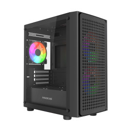 Powercase Mistral Micro EM20, mATX, 3x120mm FRGB, Black, CMMEM20B-L3