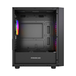 Powercase Mistral Micro EM20, mATX, 3x120mm FRGB, Black, CMMEM20B-L3
